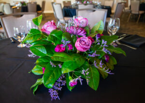 A flower centerpiece